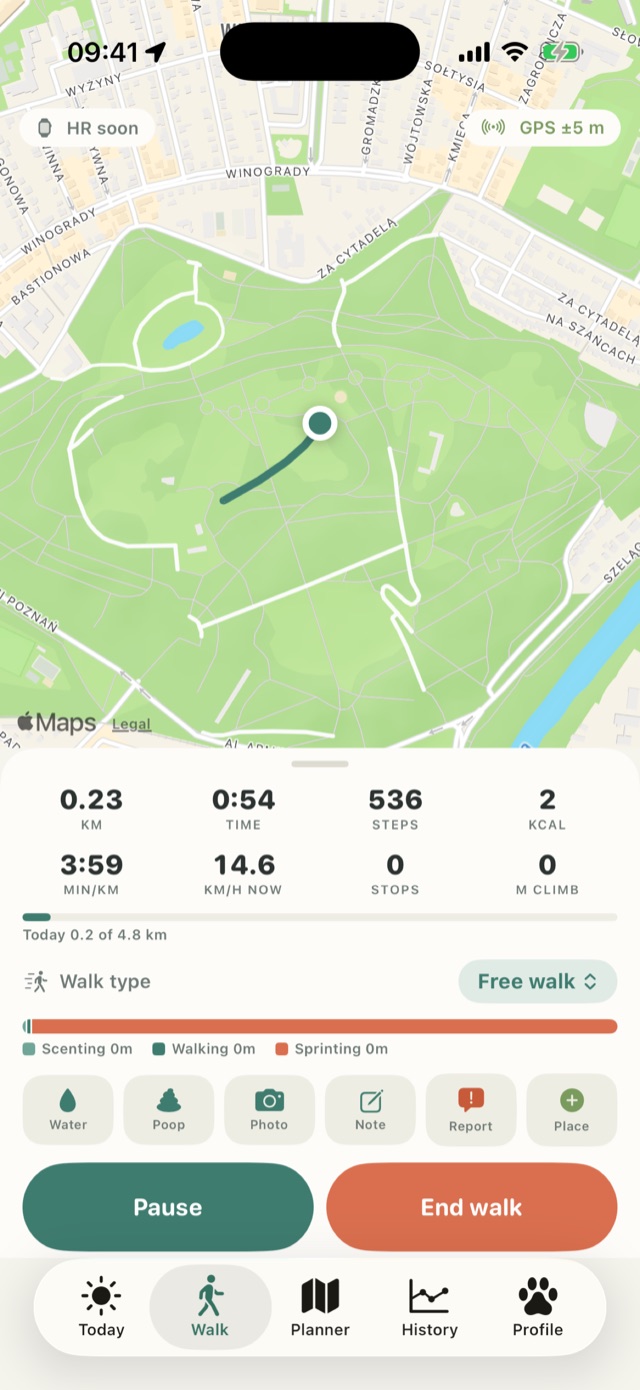 GassiTrail — Live walk
