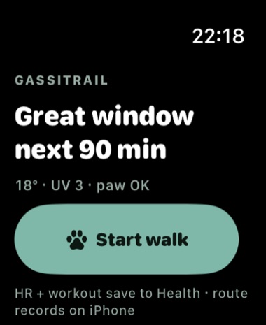 GassiTrail — Apple Watch
